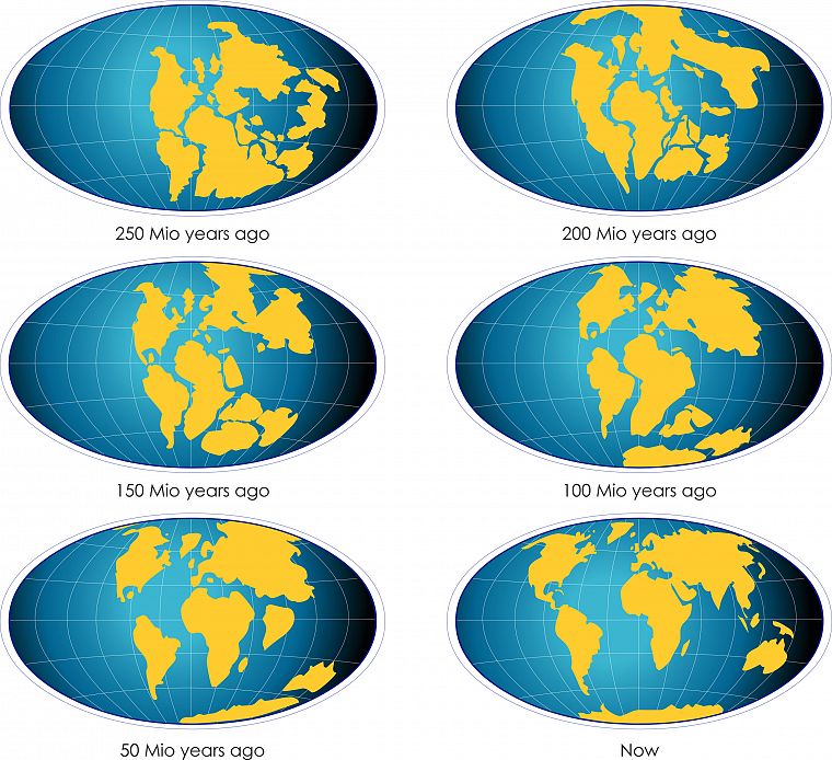 Земля, эволюция, карты, континенты, Пангея, география, инфографика - обои на рабочий стол
