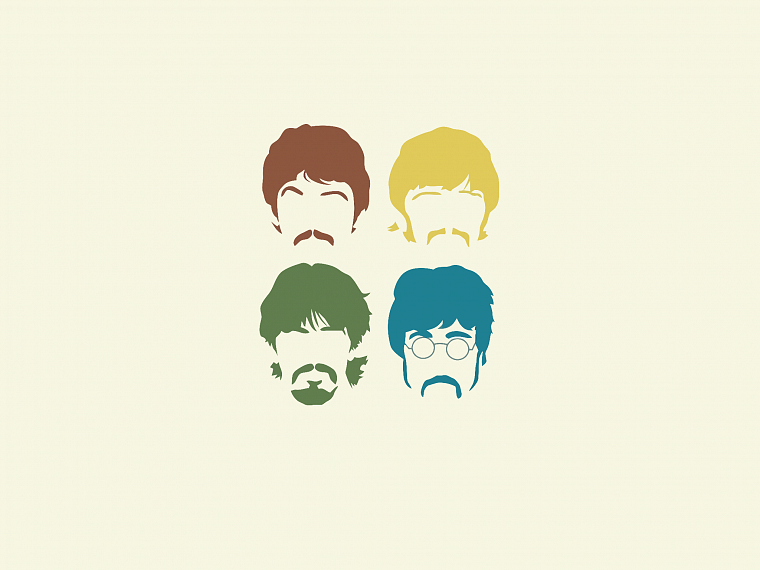 минималистичный, The Beatles - обои на рабочий стол