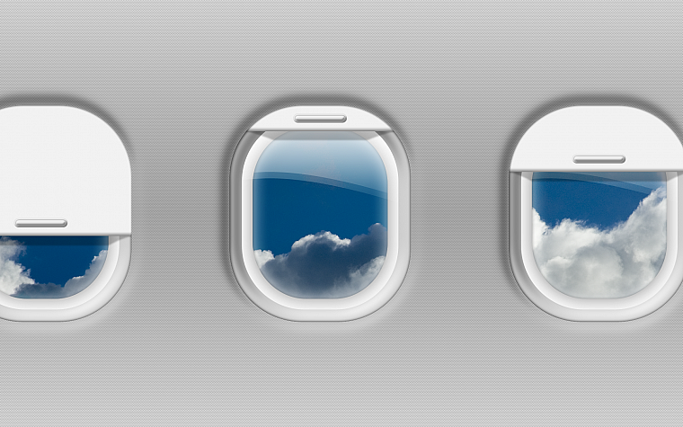 самолет, транспортные средства, оконные стекла, небо - обои на рабочий стол