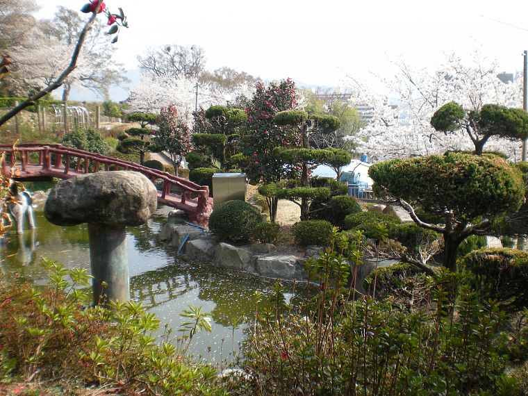 Япония, сад - обои на рабочий стол