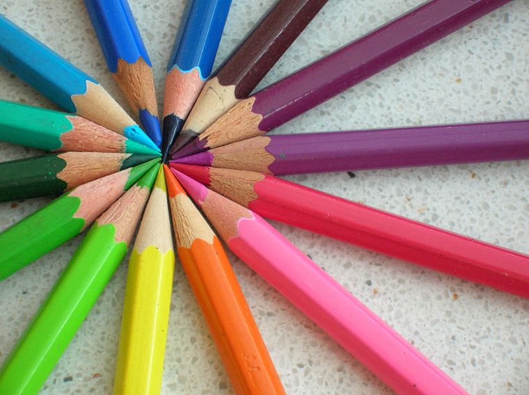 многоцветный, мелки, карандаши - обои на рабочий стол