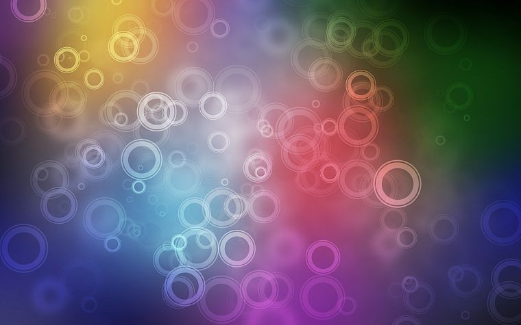 абстракции, многоцветный, пузыри - обои на рабочий стол