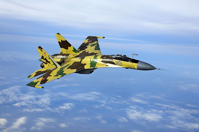 самолет, военный, Россия, самолеты, Су-27 Flanker - обои на рабочий стол