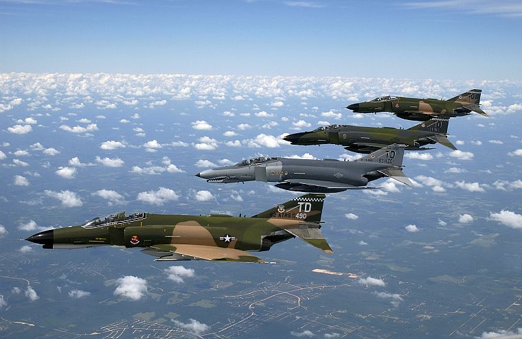самолет, военный, F - 4 Phantom II - обои на рабочий стол