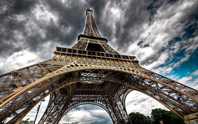 Эйфелева башня, Париж, города, здания - обои на рабочий стол