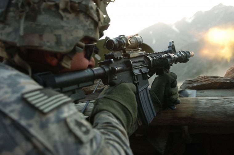 война, пистолеты, солдат, Афганистан - обои на рабочий стол