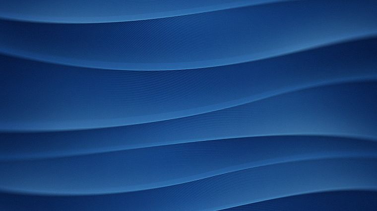 абстракции, синий, волны - обои на рабочий стол