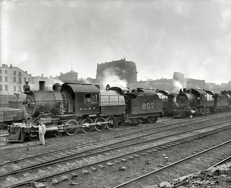 поезда, железнодорожные пути, паровой двигатель, транспортные средства, исторический, паровозы, 4-8-0 Горбатая, 4-8-0, горбатый - обои на рабочий стол