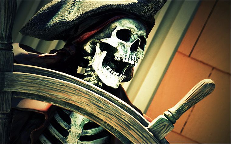 черепа, мертвых, пираты - обои на рабочий стол