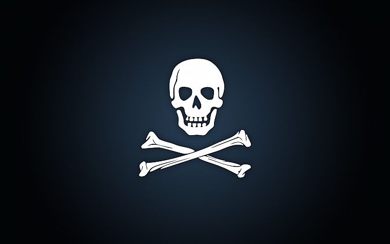 пираты, череп и скрещенные кости, Веселый Роджер - обои на рабочий стол