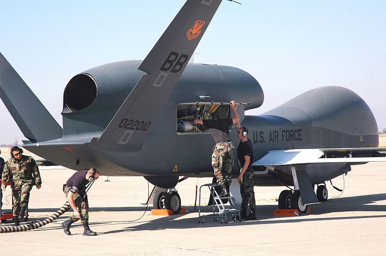 самолет, БПЛА, дрон, Global Hawk - обои на рабочий стол