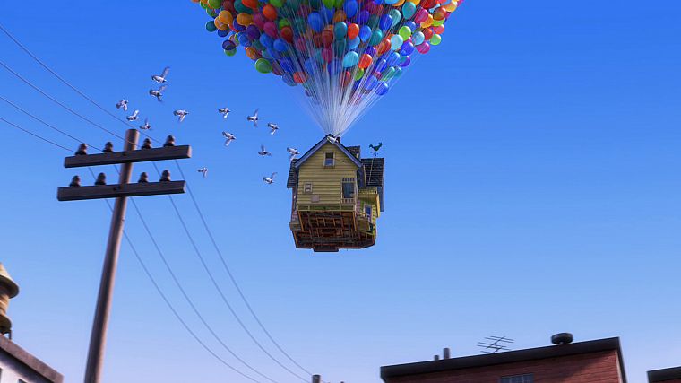 Pixar, Вверх ( фильм ), воздушные шары - обои на рабочий стол