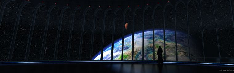 космическое пространство, Земля - обои на рабочий стол