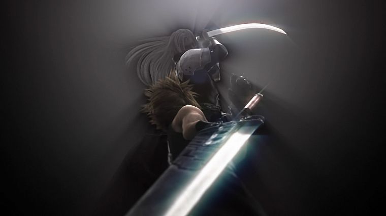 Final Fantasy VII Advent Children, Сефирот, Cloud Strife - обои на рабочий стол
