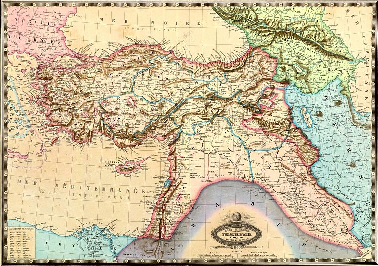 Турция, карты, средний Восток - обои на рабочий стол