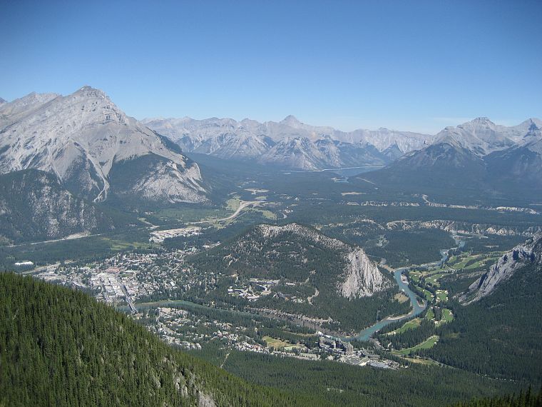 горы, пейзажи, природа, долины, Канада, гольф, Альберта - обои на рабочий стол