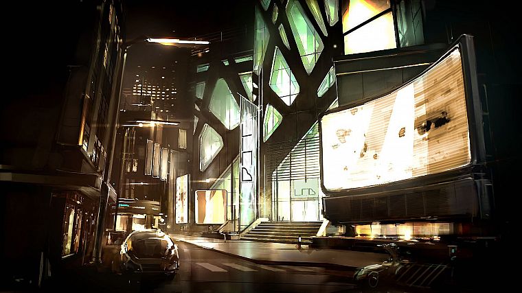 футуристический, футурист, цифровое искусство, Deus Ex : Human Revolution, Игра Art - обои на рабочий стол