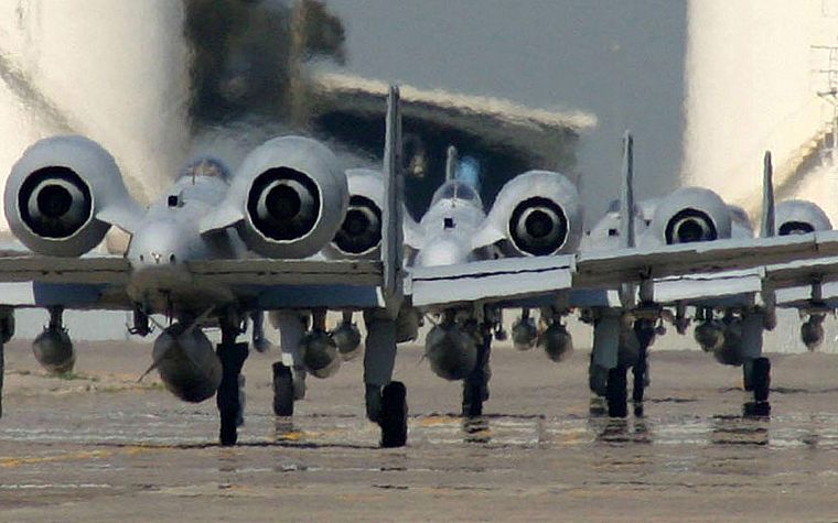 самолет, военный, такси, самолеты, А-10 Thunderbolt II - обои на рабочий стол