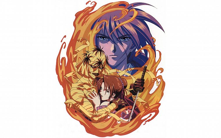 Rurouni Kenshin, Kenshin, аниме - обои на рабочий стол