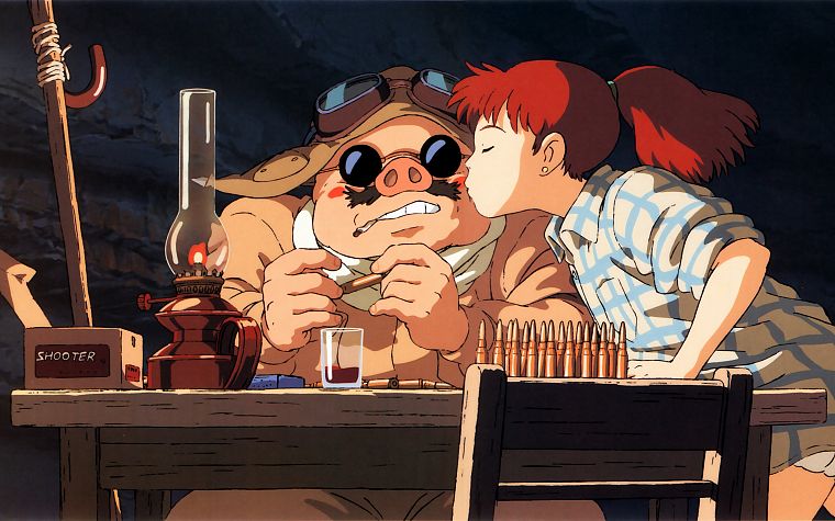 Хаяо Миядзаки, Порко Россо, Studio Ghibli - обои на рабочий стол