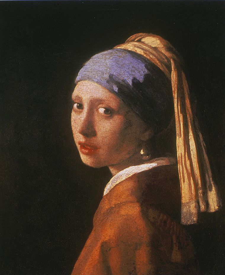 Картина девушка с жемчужной сережкой фото