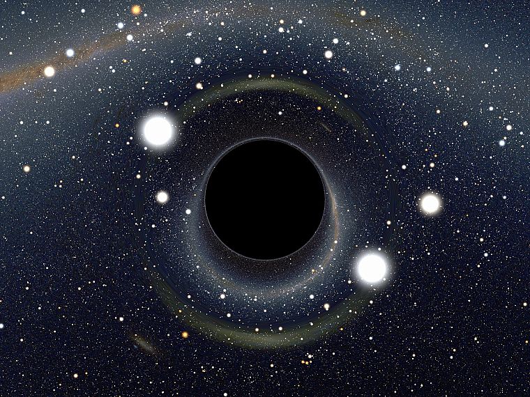 космическое пространство, черная дыра - обои на рабочий стол