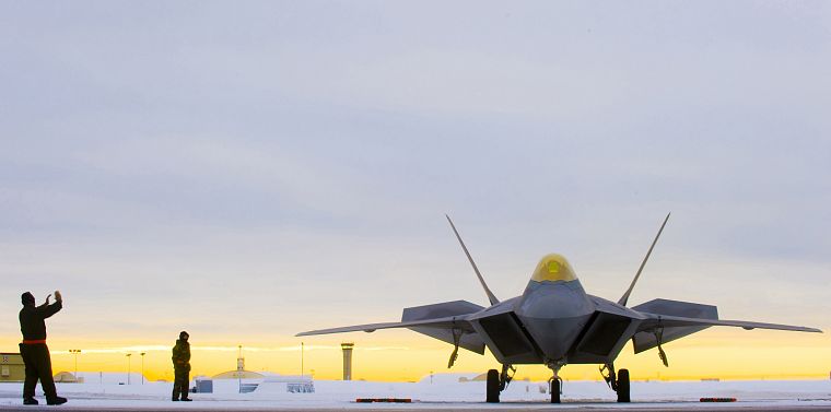 самолет, военный, F-22 Raptor - обои на рабочий стол