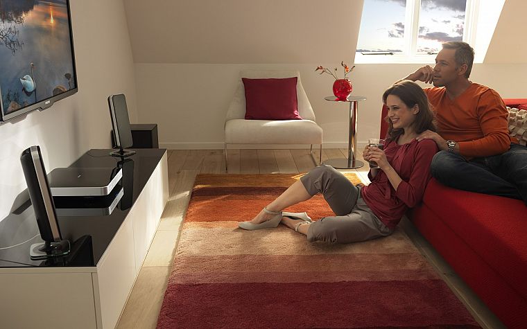 телевидение, диван, домой, интерьер, Philips - обои на рабочий стол