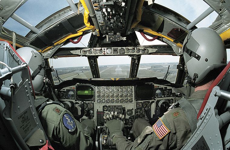 самолет, военный, кокпит, Б-52 Stratofortress - обои на рабочий стол
