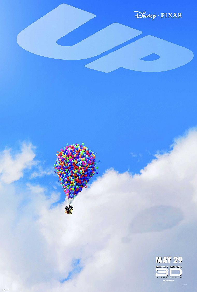 Pixar, Вверх ( фильм ), воздушные шары, постеры фильмов - обои на рабочий стол