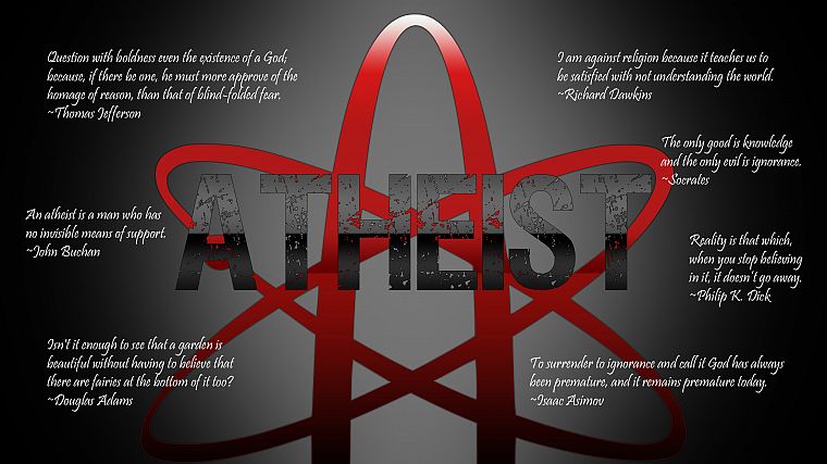 текст, цитаты, атеизм - обои на рабочий стол