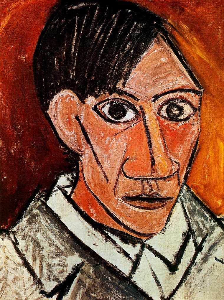 Пабло Пикассо, автопортрет - обои на рабочий стол