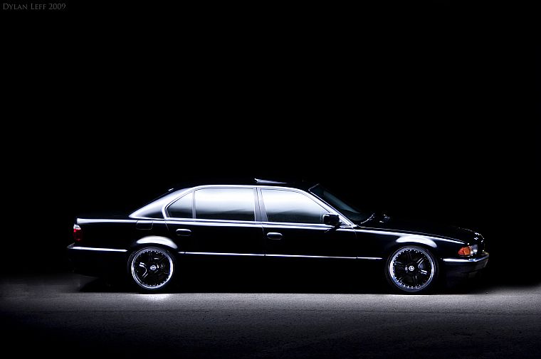 БМВ, черный цвет, автомобили, транспортные средства, BMW 7-й серии, черные машины, вид сбоку, немецкие автомобили - обои на рабочий стол