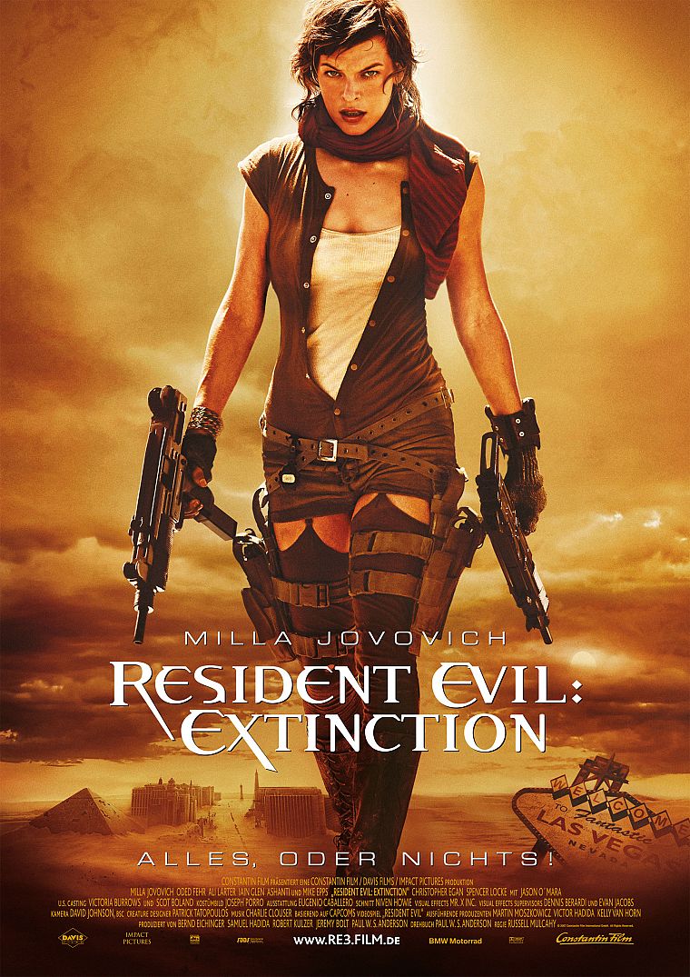 Resident Evil, Милла Йовович, Resident Evil : Extinction - обои на рабочий стол