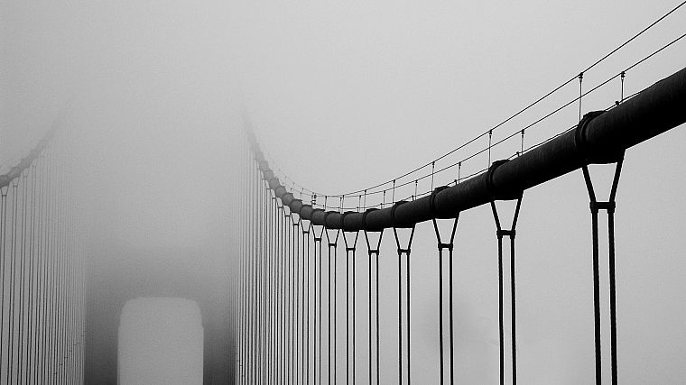 туман, мосты - обои на рабочий стол
