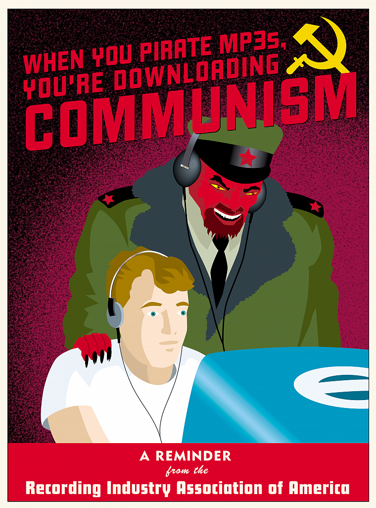 коммунизм, пираты, дьявол - обои на рабочий стол