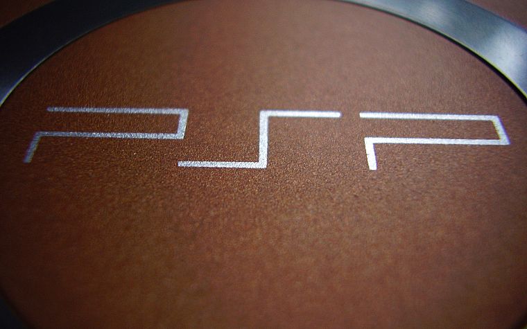 крупный план, консоль, макро, логотипы, Playstation Portable - обои на рабочий стол