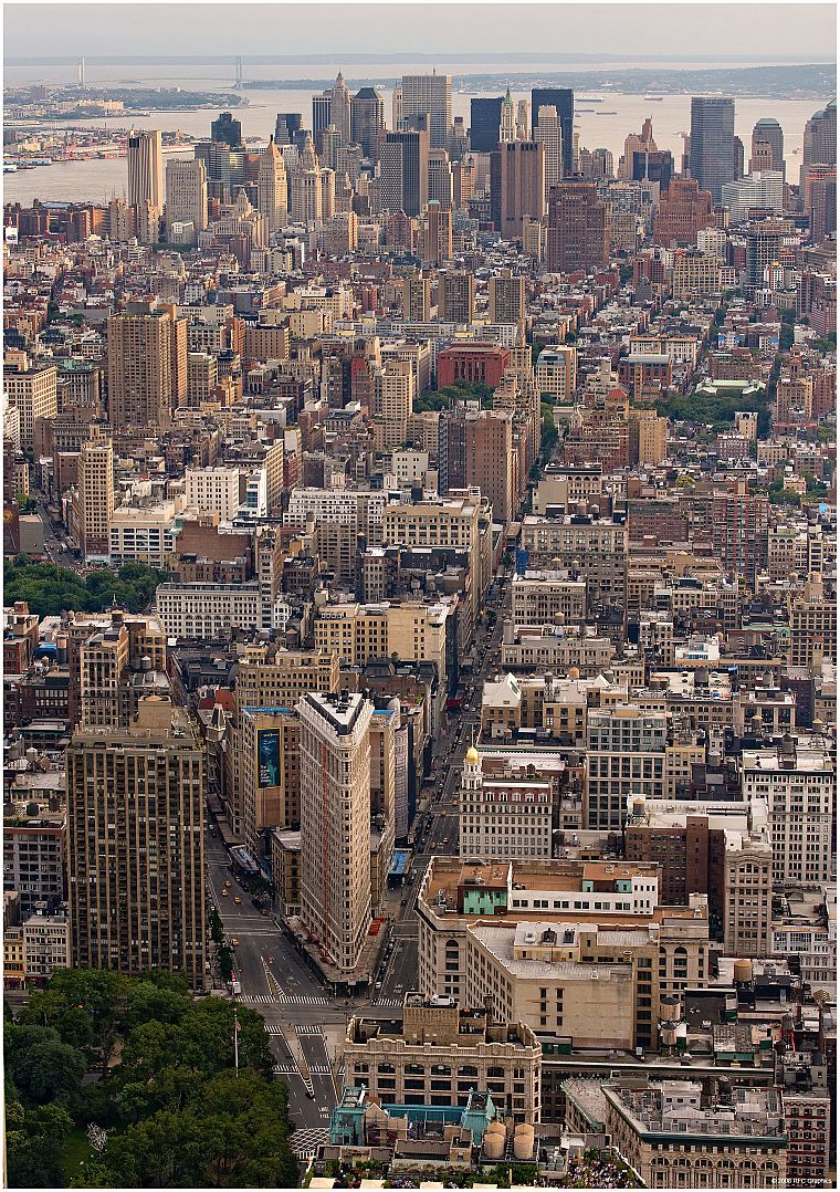 города, здания, трафика, Нью-Йорк, Манхэттен, небоскребы - обои на рабочий стол