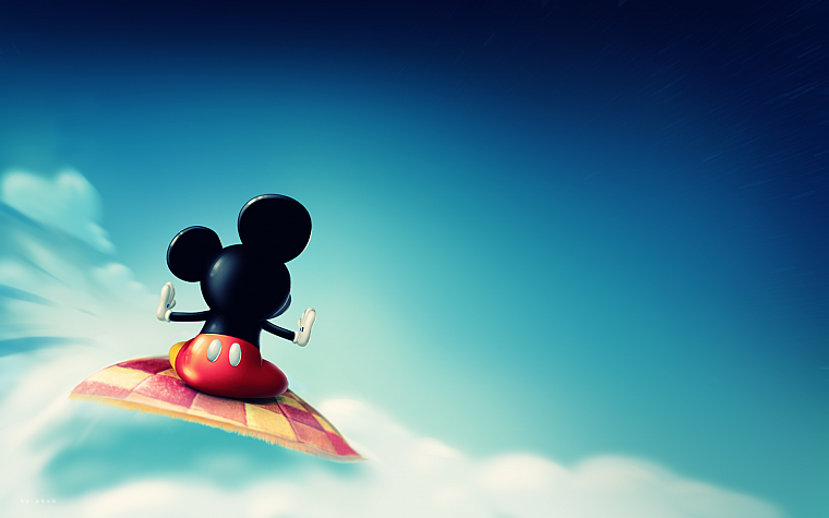 облака, Disney Company, Микки Маус - обои на рабочий стол