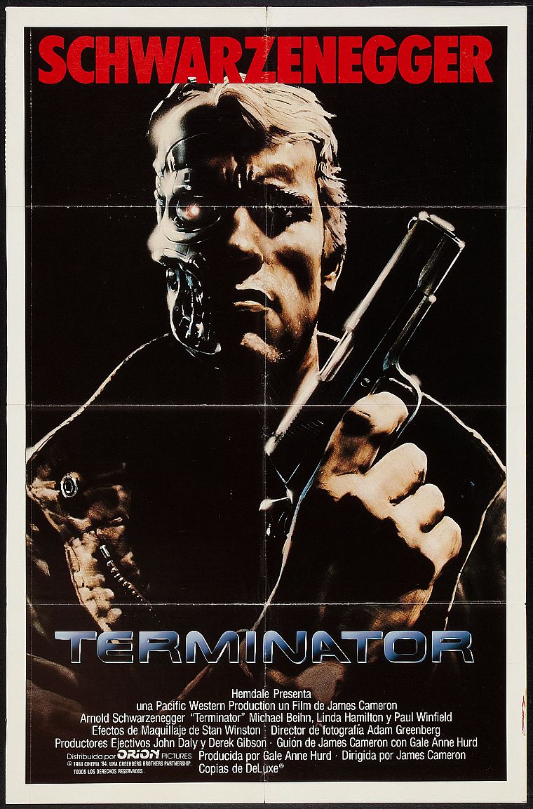 терминатор, Арнольд Шварценеггер, постеры фильмов - обои на рабочий стол