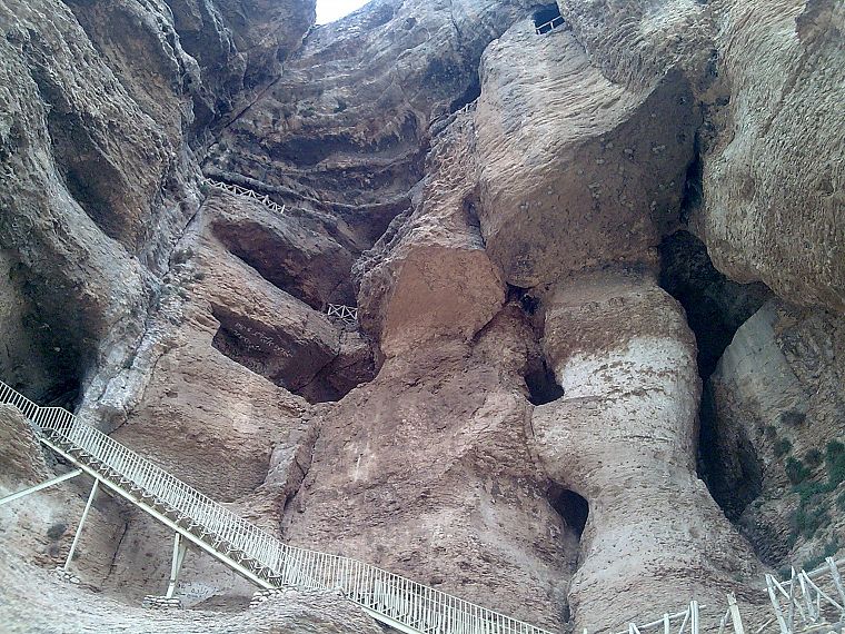 горы, пещеры, Иран, исторический - обои на рабочий стол
