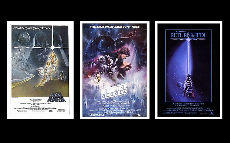 Звездные Войны, постеры фильмов - обои на рабочий стол