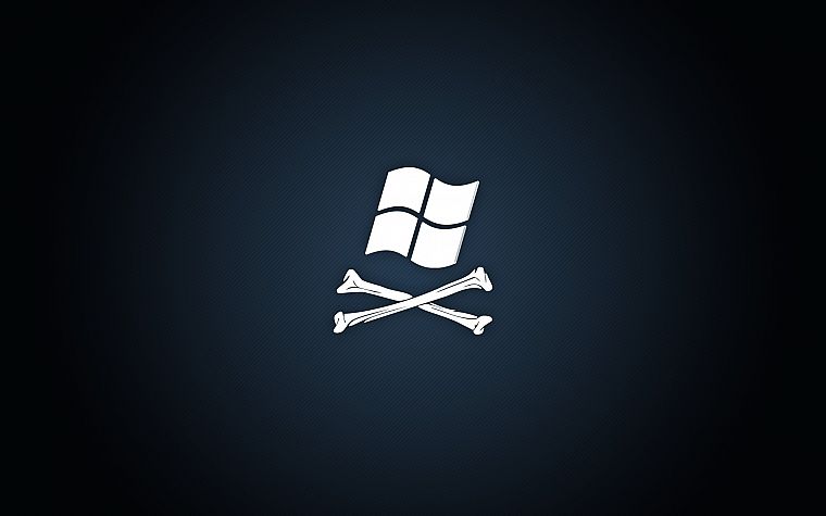 пираты, Microsoft Windows, логотипы - обои на рабочий стол