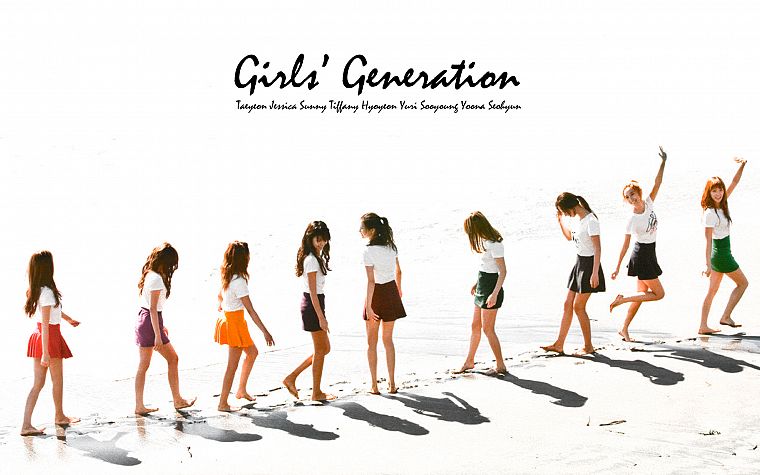 девушки, Girls Generation SNSD (Сонёсидэ), знаменитости, след - обои на рабочий стол