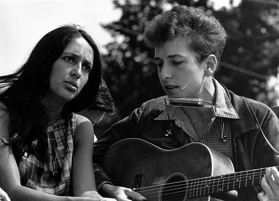 Боб Дилан, Джоан Баэз - оригинальные обои рабочего стола