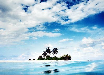 океан, рай, острова - оригинальные обои рабочего стола
