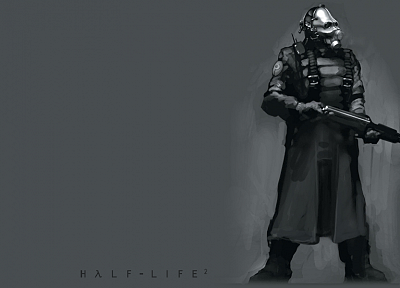 Период полураспада, Зерноуборочные, Half-Life 2, простой фон - новые обои для рабочего стола