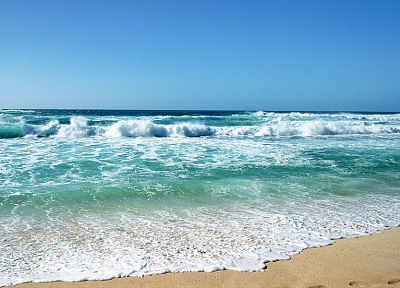 природа, волны, море, пляжи - обои на рабочий стол