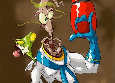 мультфильмы, Earthworm Jim, фан-арт - случайные обои для рабочего стола