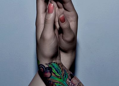 татуировки, руки, автопортрет, Андреа La Pirate - оригинальные обои рабочего стола